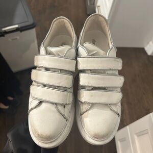 Women's White Velcro Sneakers